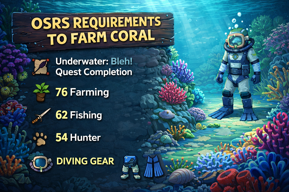 OSRS Requirements to Farm Coral